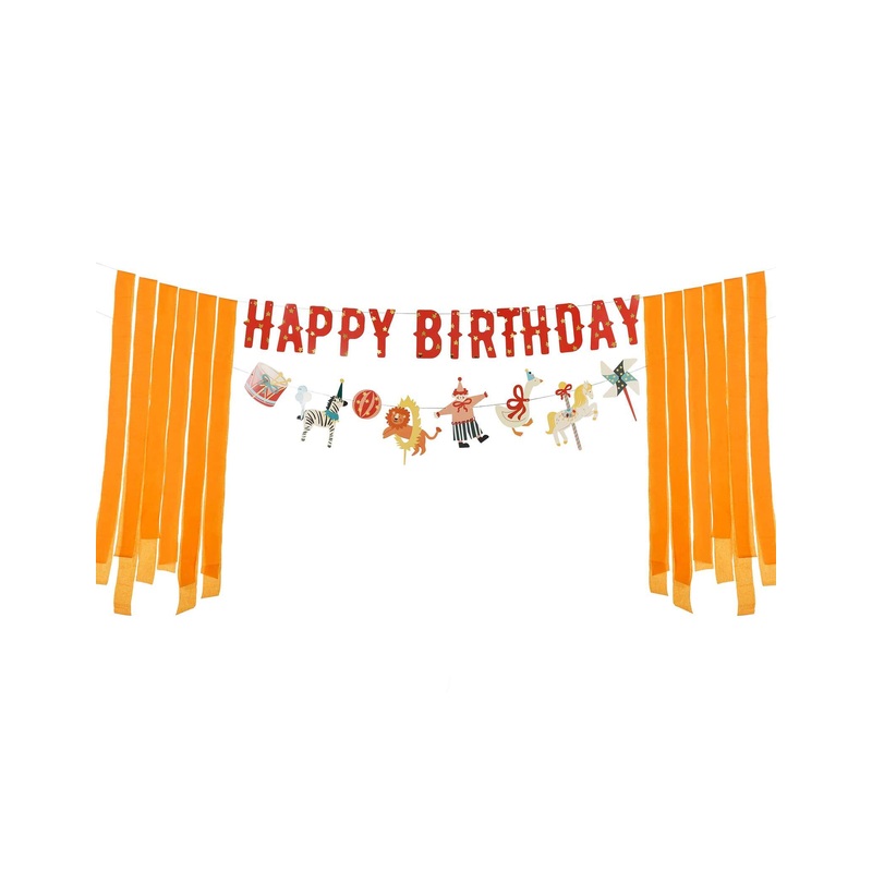 Circus Happy Birthday Banner Set