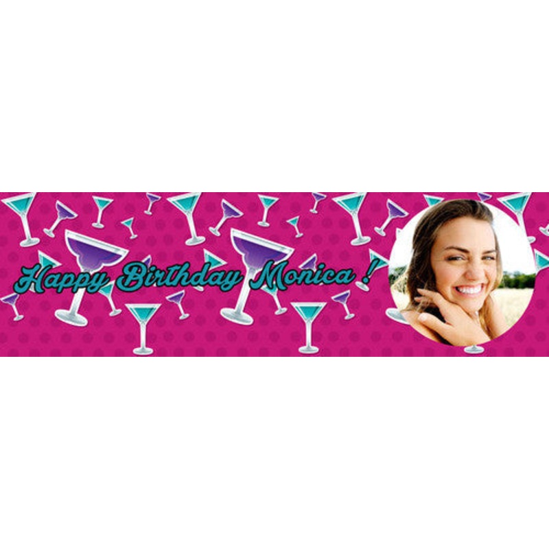 Cocktail Birthday Banner