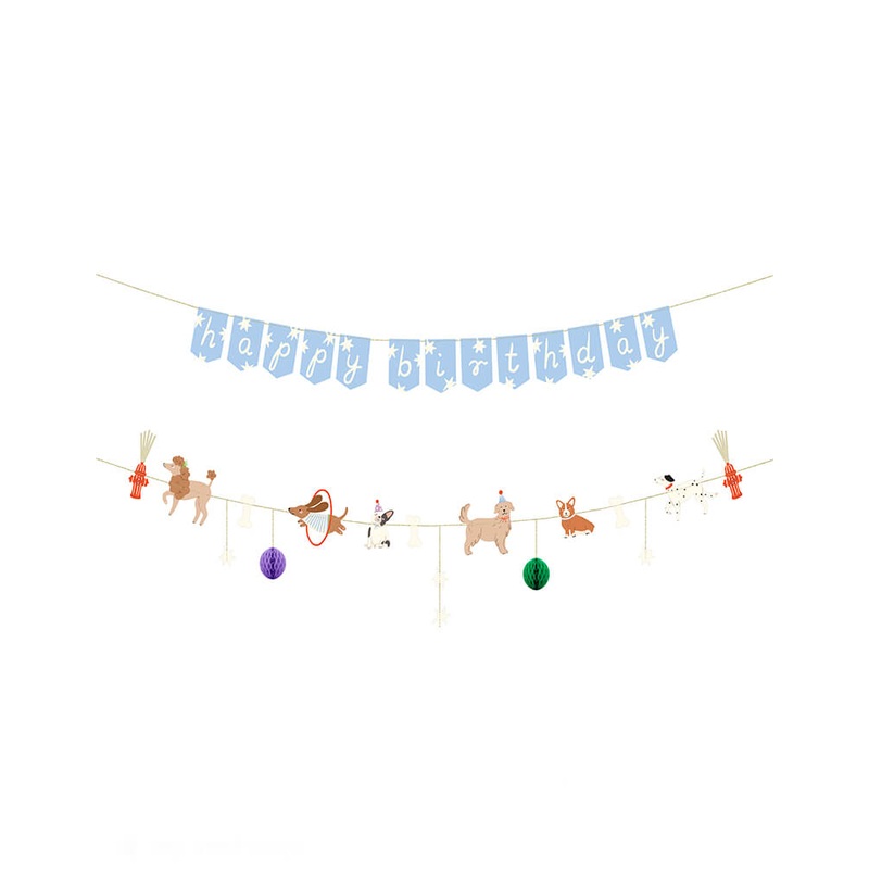 Dog Birthday Party Banner Set