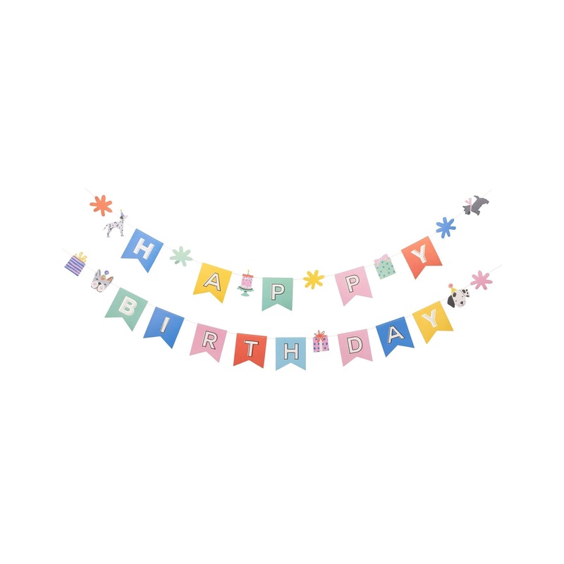 Dog Happy Birthday Banner