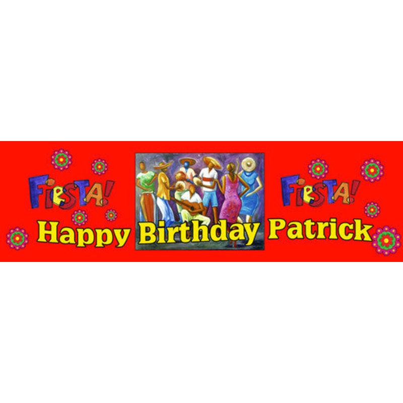 Fiesta Birthday Banner