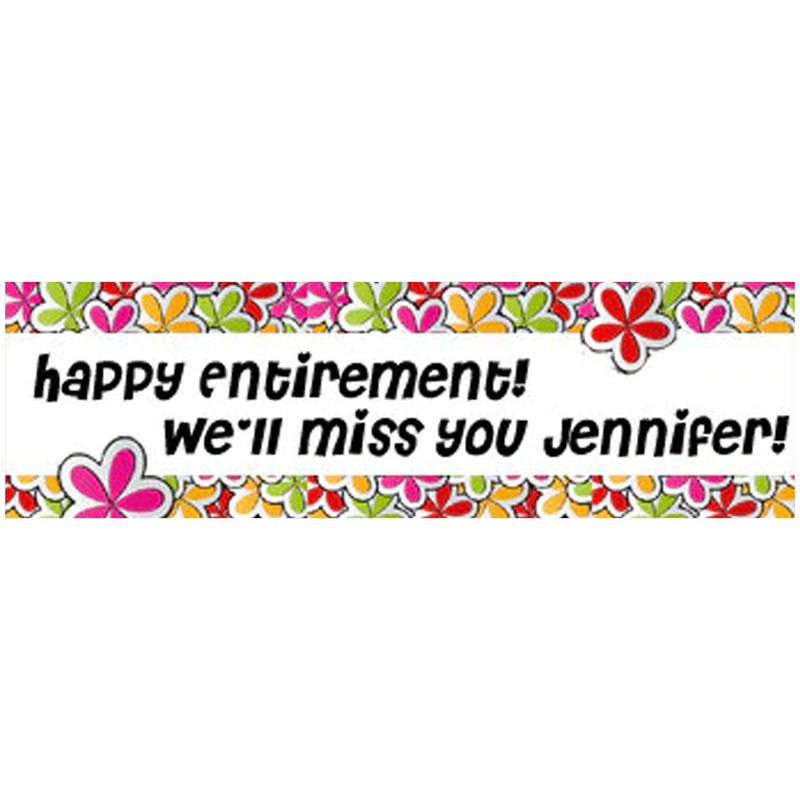 Flowers Retirement Banner