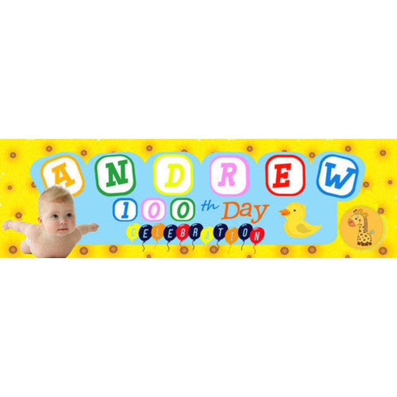 Happy 100 Days Banner