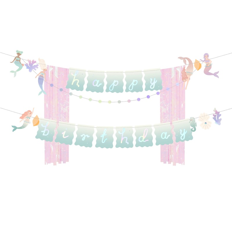 Happy Birthday Mermaid Banner