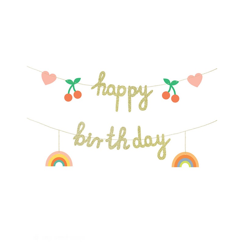 Happy Day Happy Birthday Banner