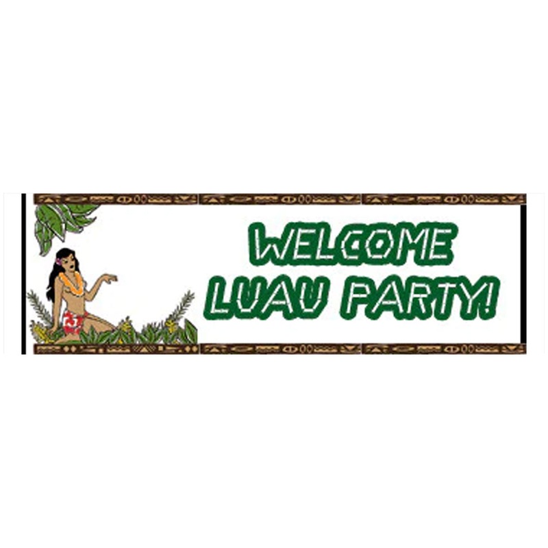 Hawaiian Hula Girl Banner