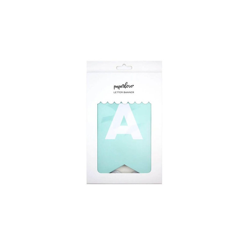 Light Blue Letter Banner