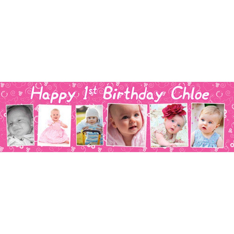 My Happy First Birthday Banner