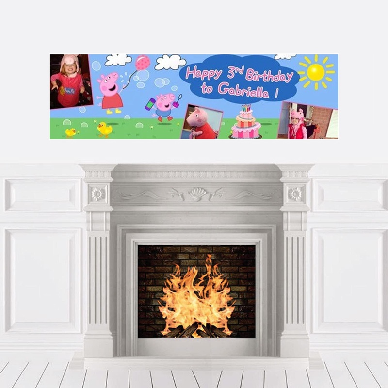 Peppa Pig Picnic Birthday Banner