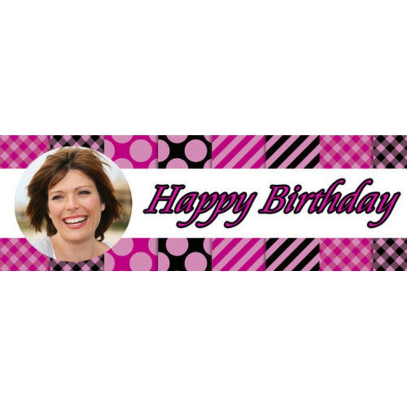 Pink Birthday Banner