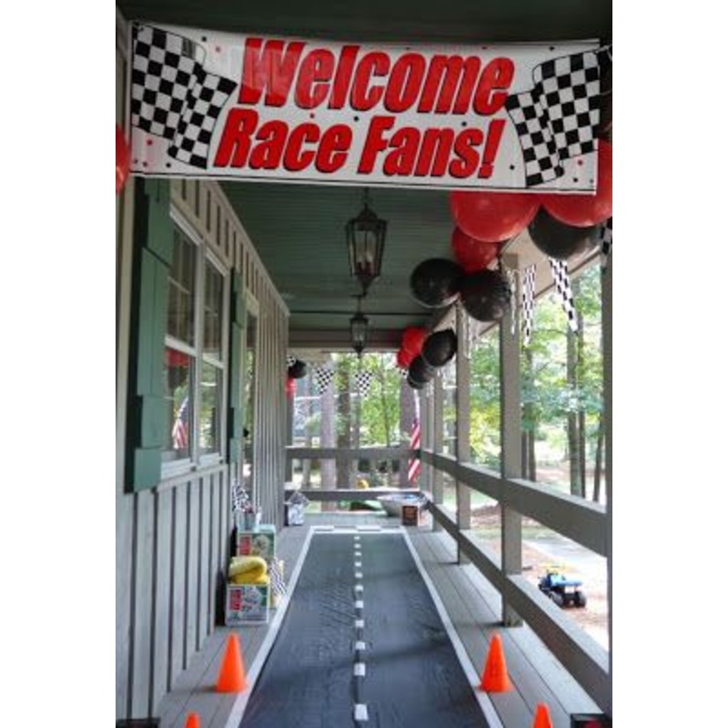 Race Car Birthday Banner