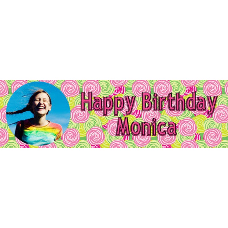 Rose Birthday Banner