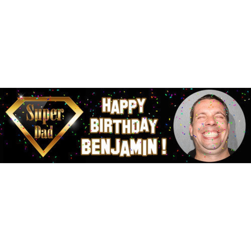 Super Dad Birthday Banner