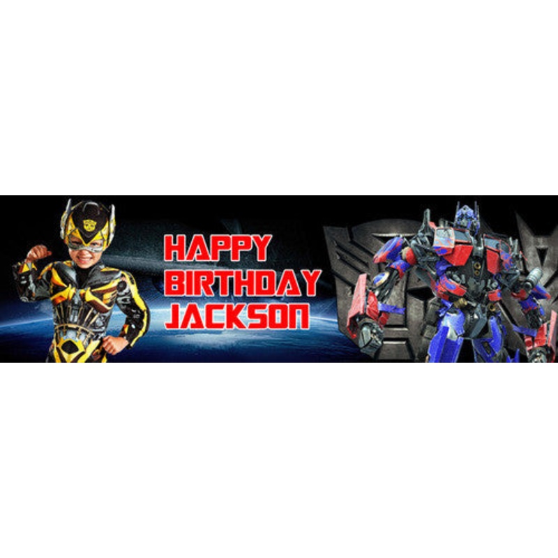 Transformer Birthday Banner
