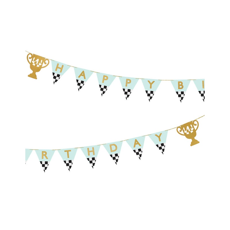 Trophy Happy Birthday Banner