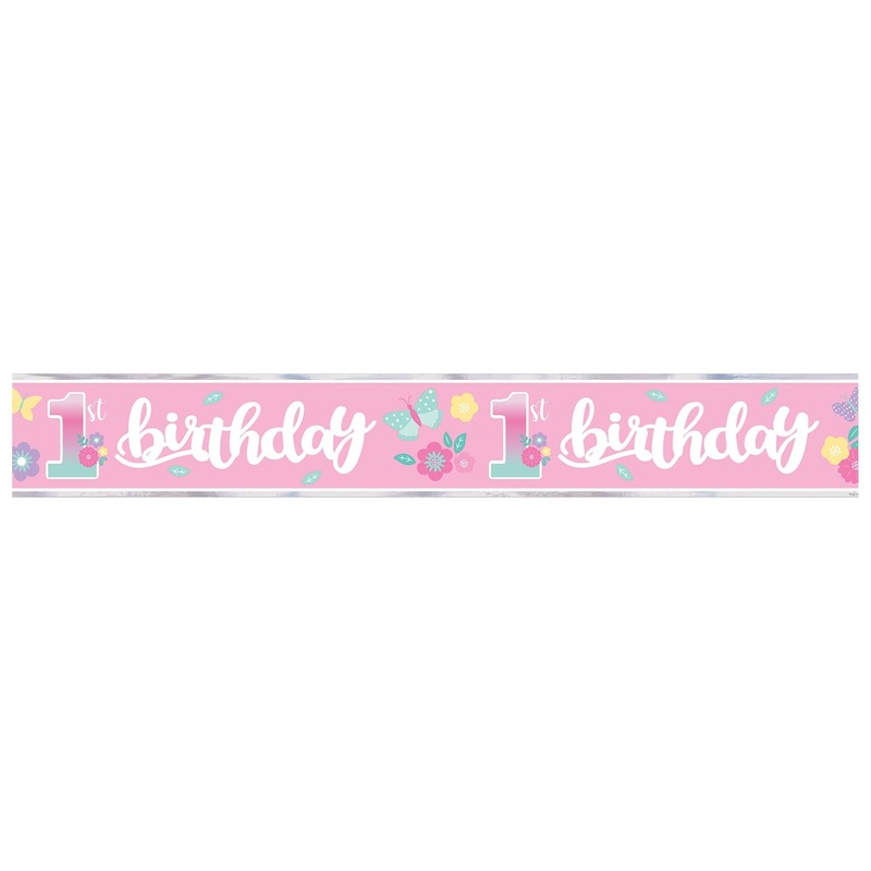 1st Birthday 12'  Foil Banner