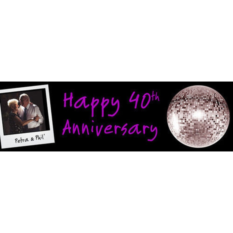 40th Wedding Anniversary Banner