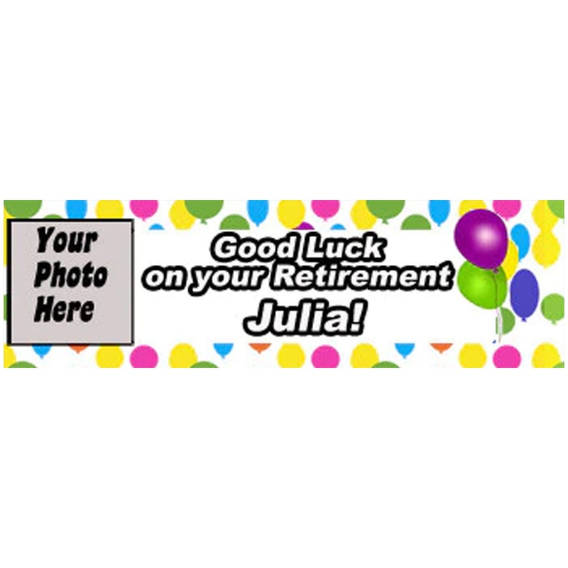 Balloons Retirement Banner