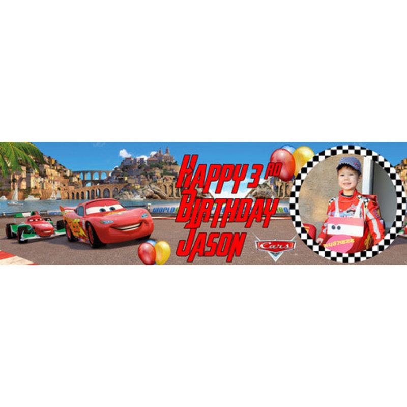 Cars Birthday Banner
