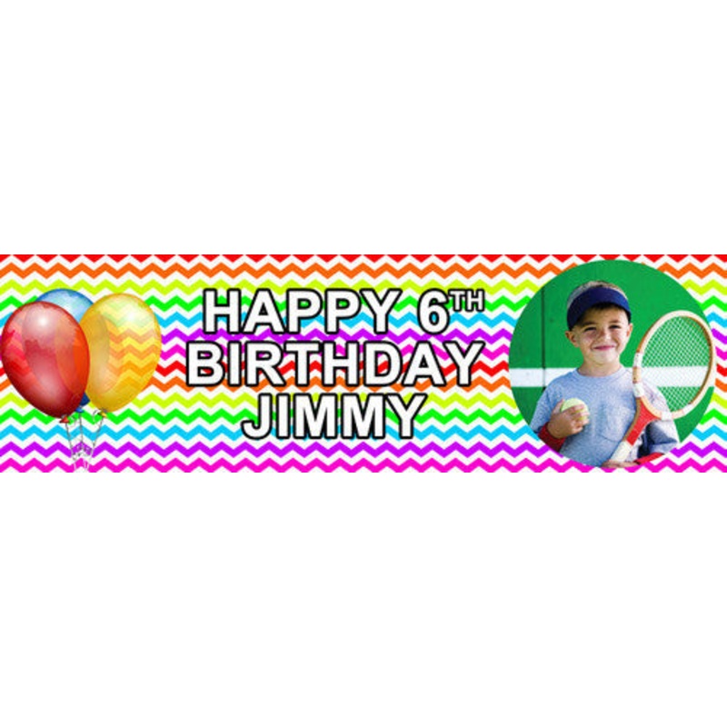 Chevron Birthday Banner