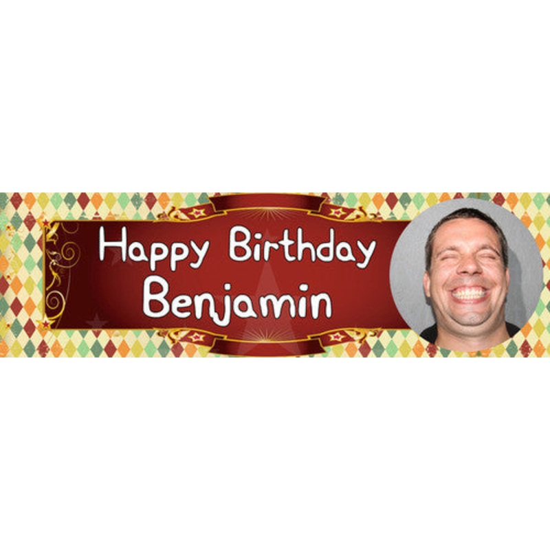 Circus Birthday Banner