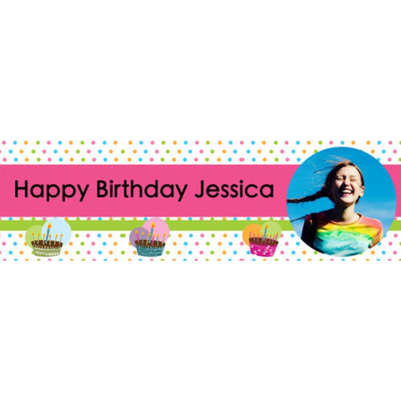Colorful Dots Birthday Banner