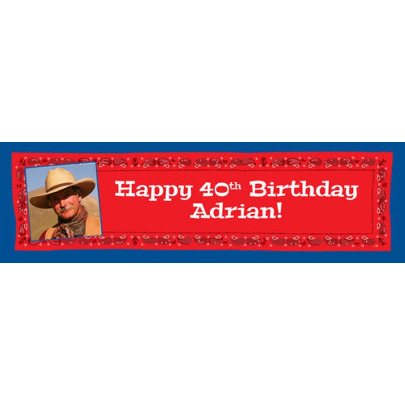 Cowboy Bandana Banner