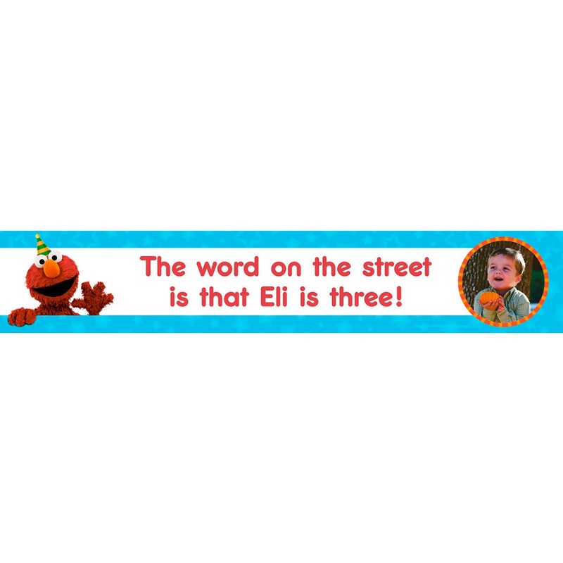 Custom Elmo Birthday Banner