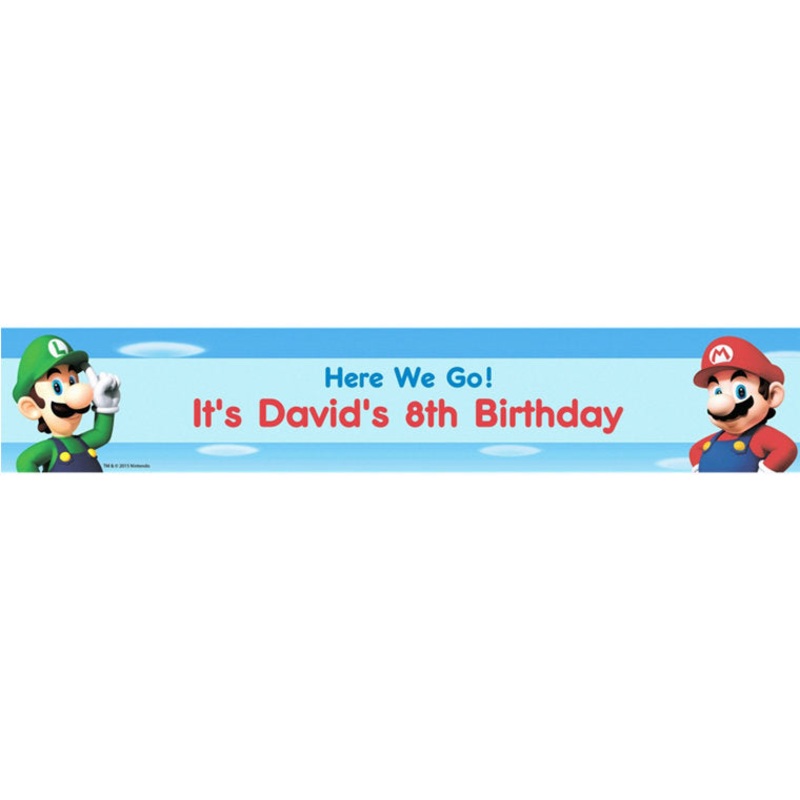 Custom Super Mario Banner