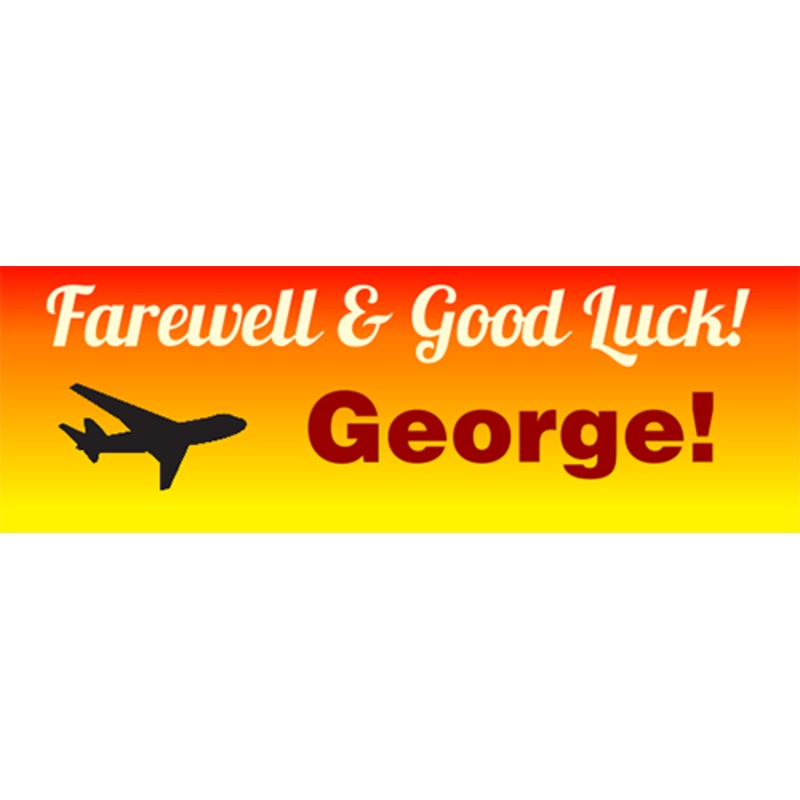 Customized Farewell Banner