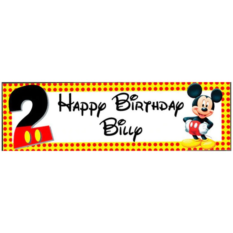 Customized Mickey Banner