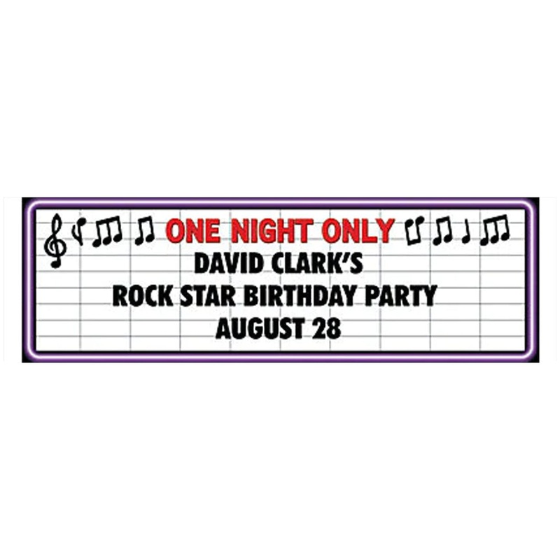 Customized Rock Star Banner