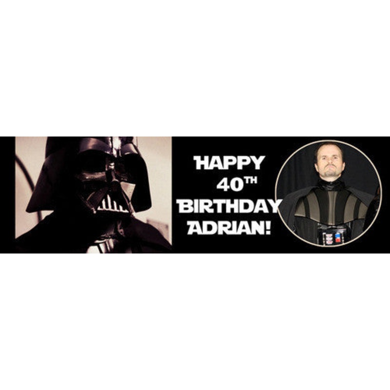 Darth Vader Birthday Banner