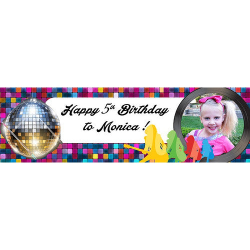 Disco Ball Birthday Banner
