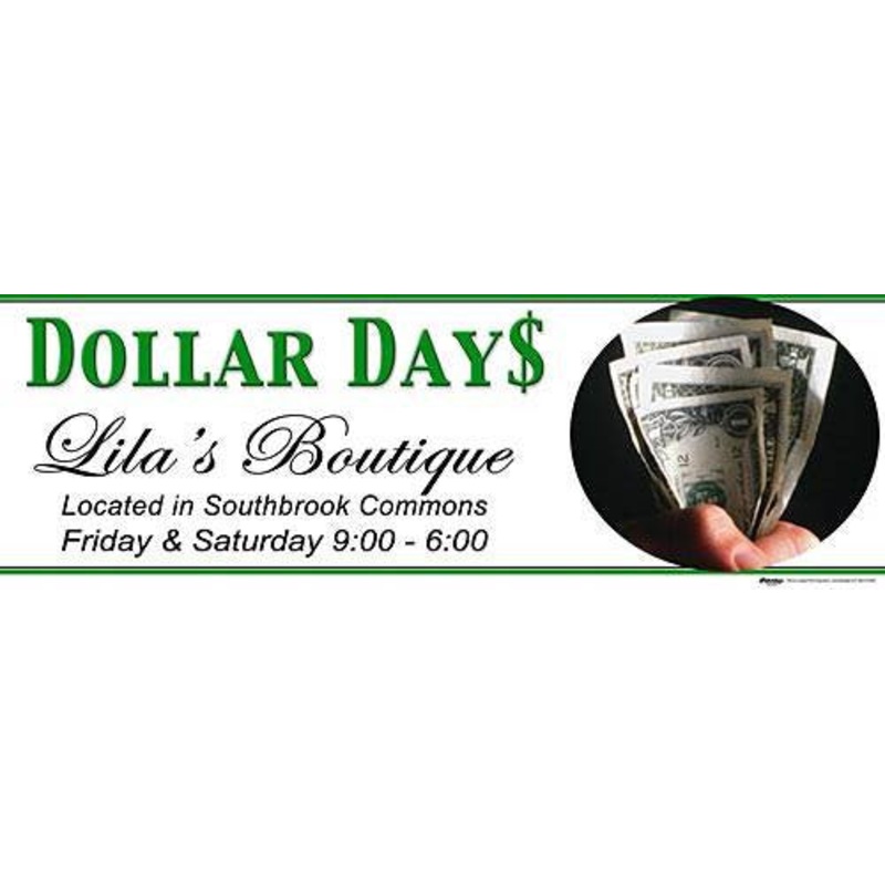 Dollar Days Personalized Banner