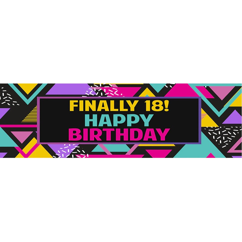 Finally 18th Birthday Banner
