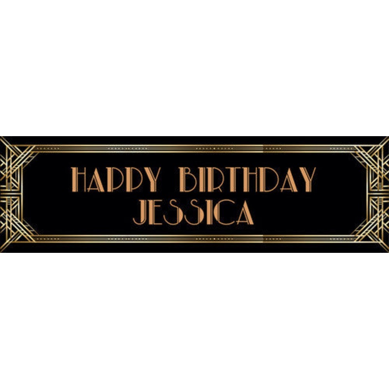 Gatsby Birthday Banner