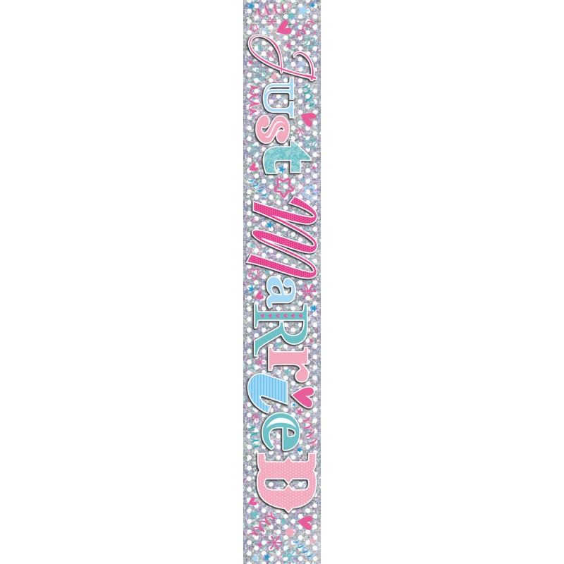 Just Married Foil Banner