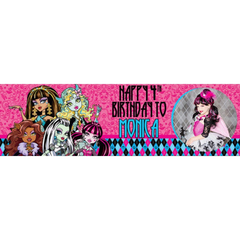Monster High Pink Banner