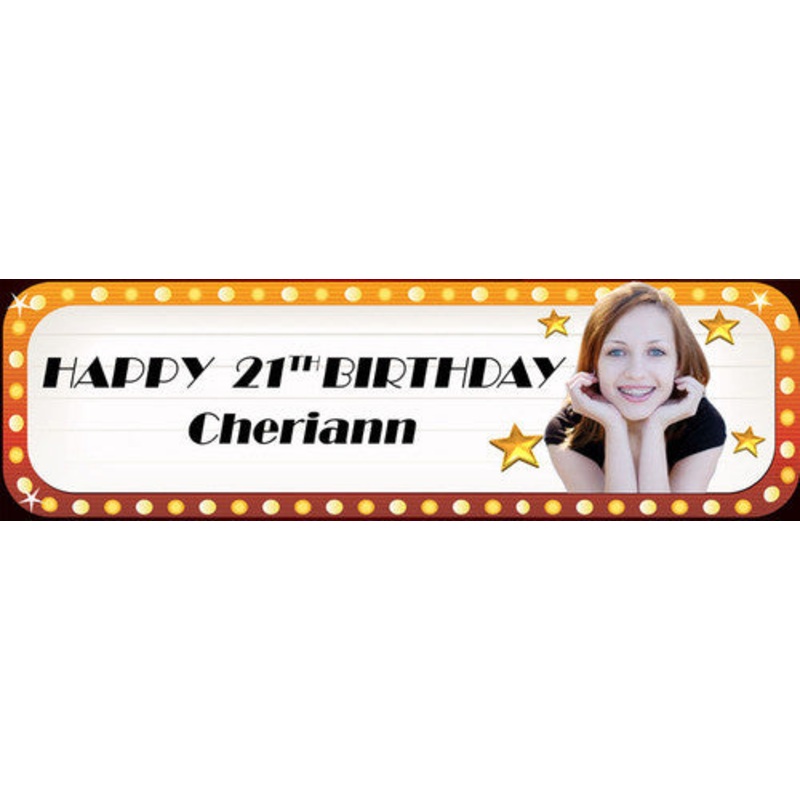 Movie Marque Birthday Banner