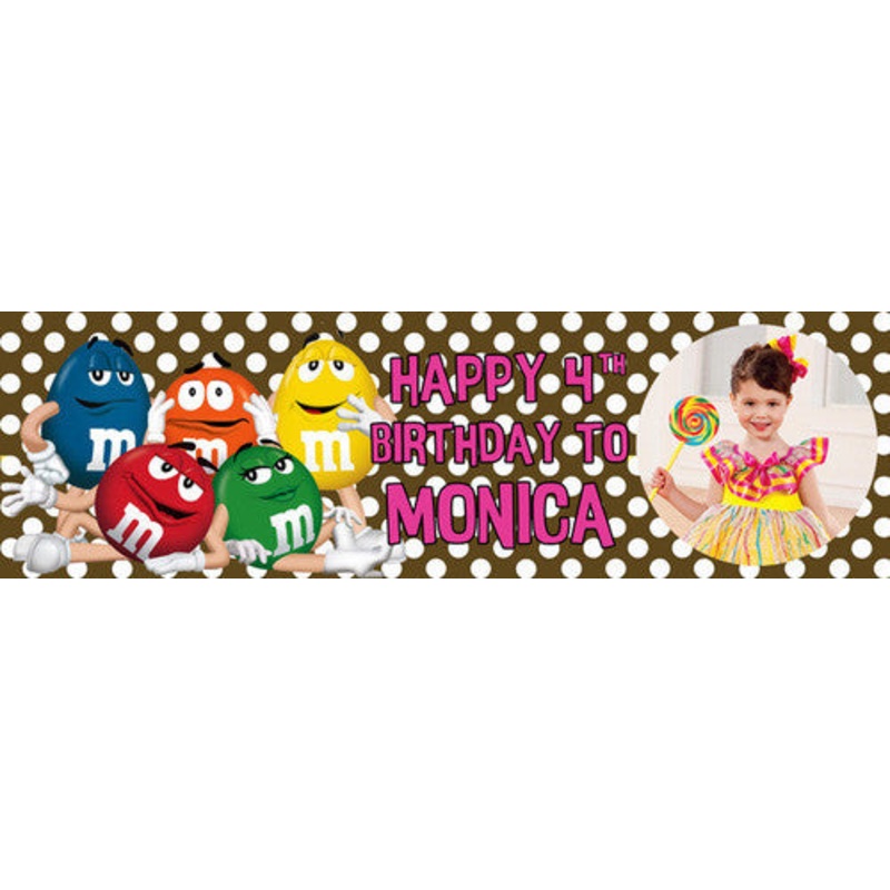 My M & M Birthday Banner
