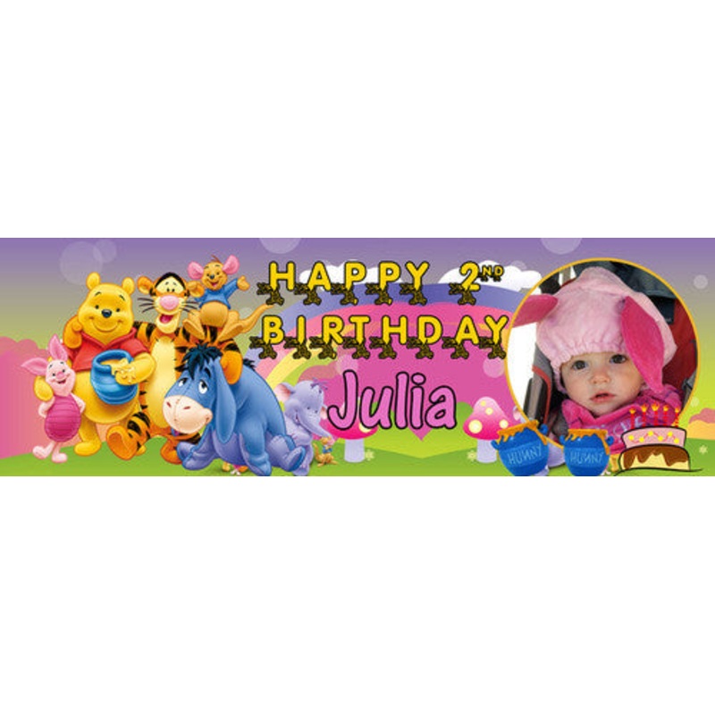 Pooh Birthday Banner