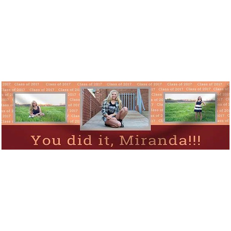 Three Photo Personalized Banner