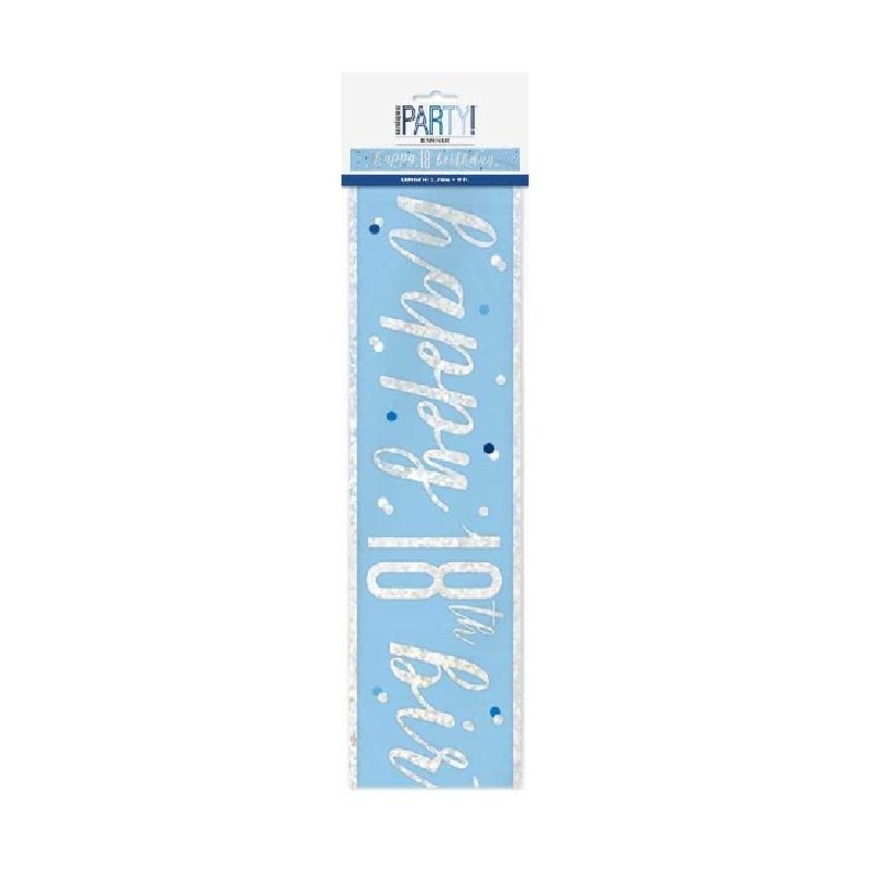 9FT GLITZ BLUE 18 BANNER