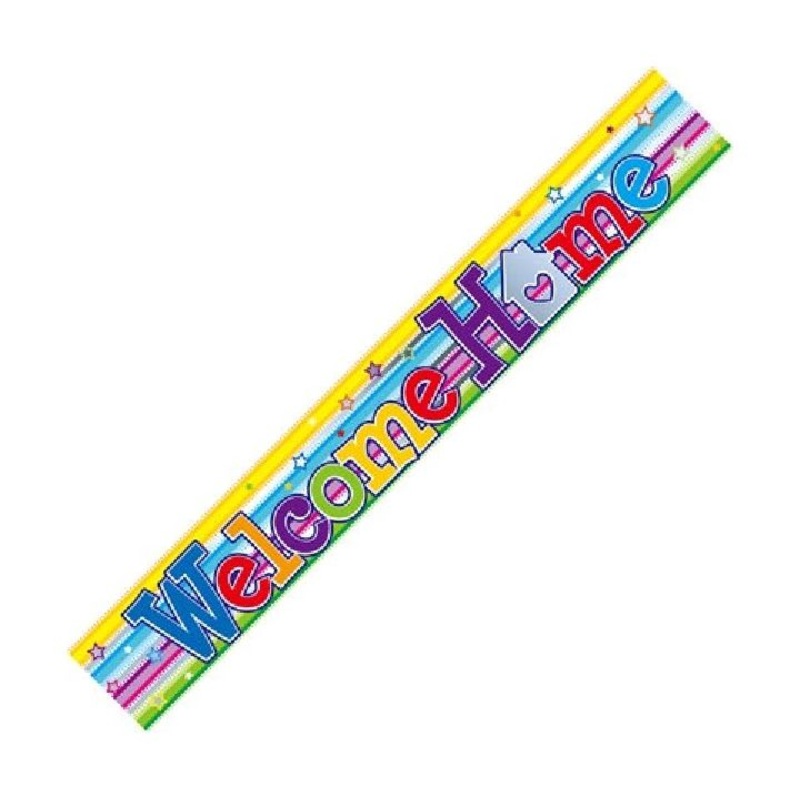 9FT WELCOME HOME SWIRL BANNER