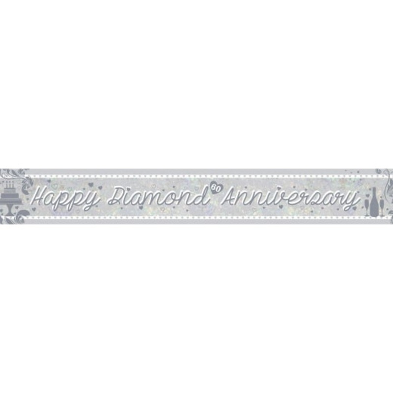 Diamond Anniversary Foil Banner
