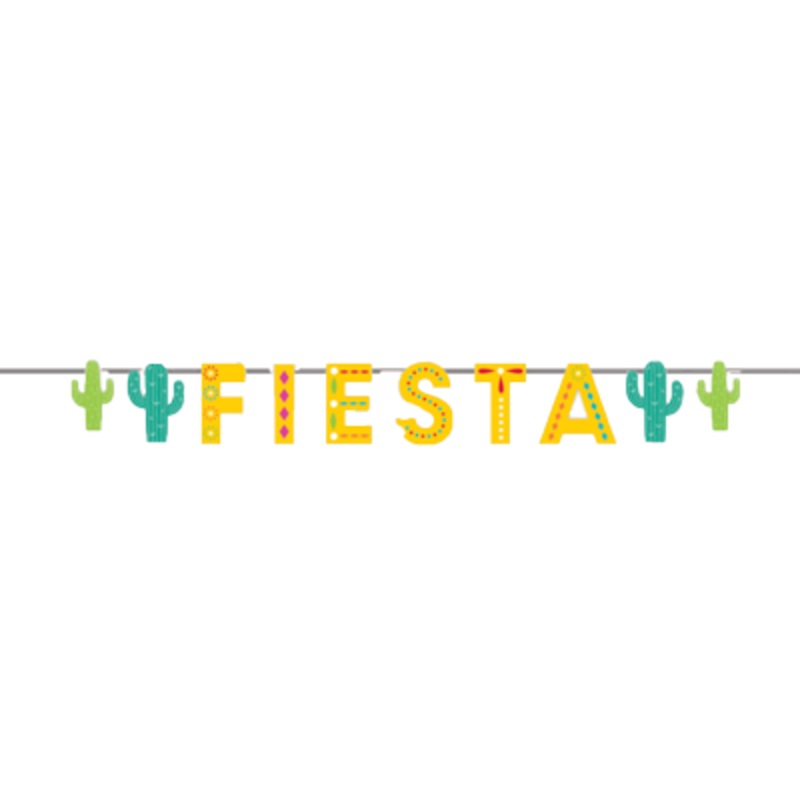 Fiesta Cactus Party Banner