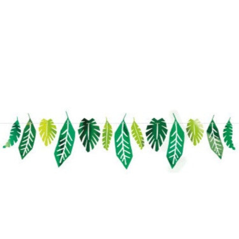 Foil Safari Leaves Paper Garland