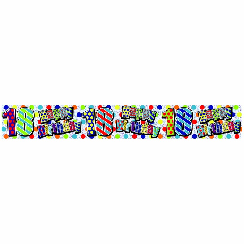happy 18th birthday banner