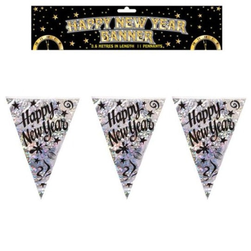 Happy New Year Flag Banner 3.6M